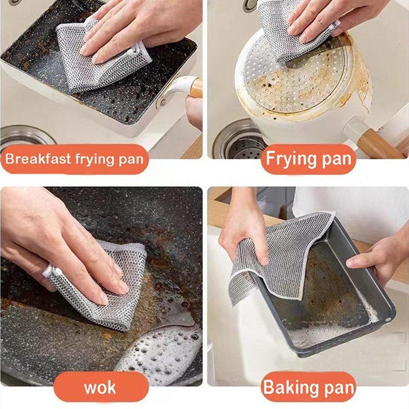 اسکاچ و دستمال توری بسته 5 عددی