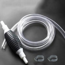 پمپ دستی بنزین و مایعات به همراه شلنگ و 2 بست فلزی